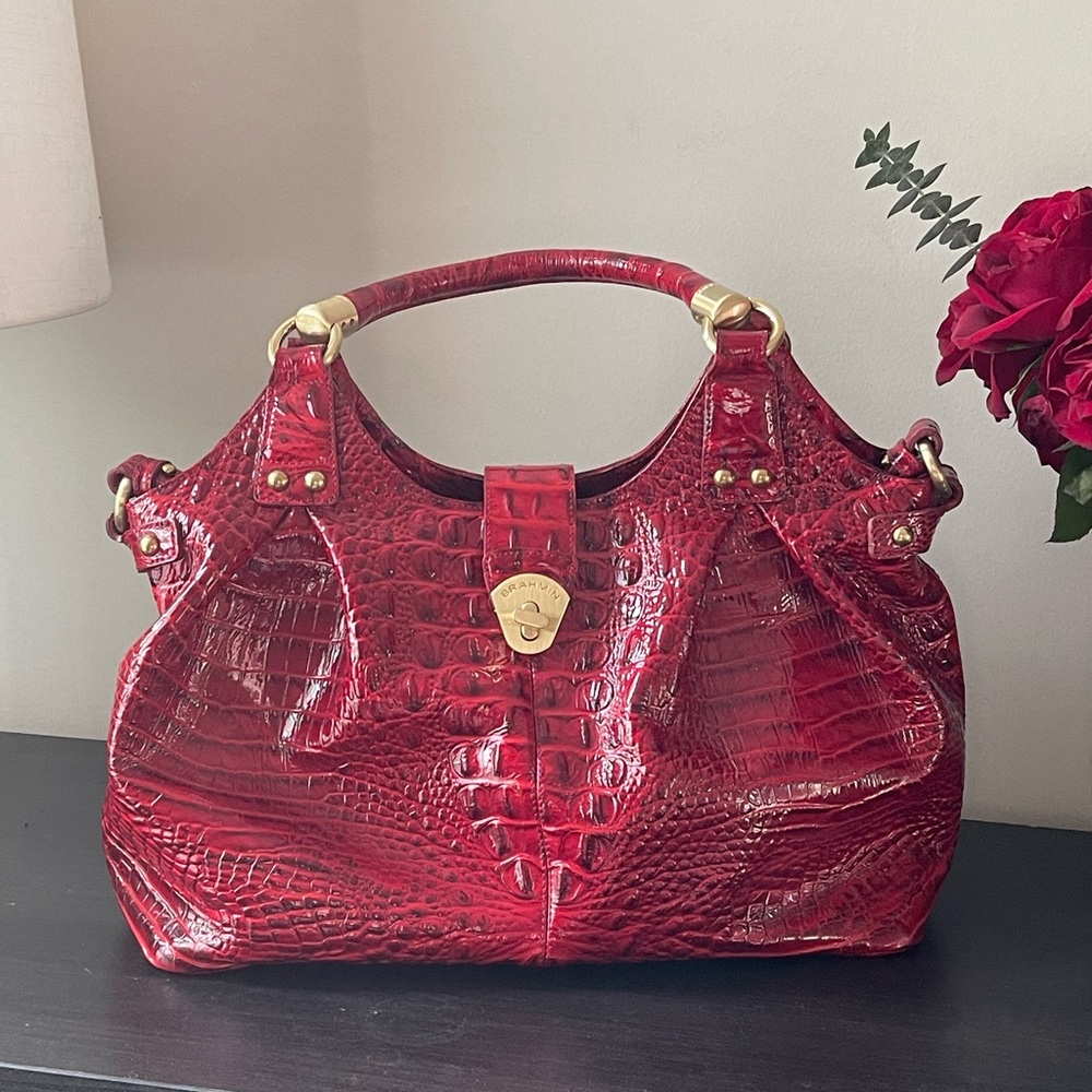 Red Brahmin Satchel